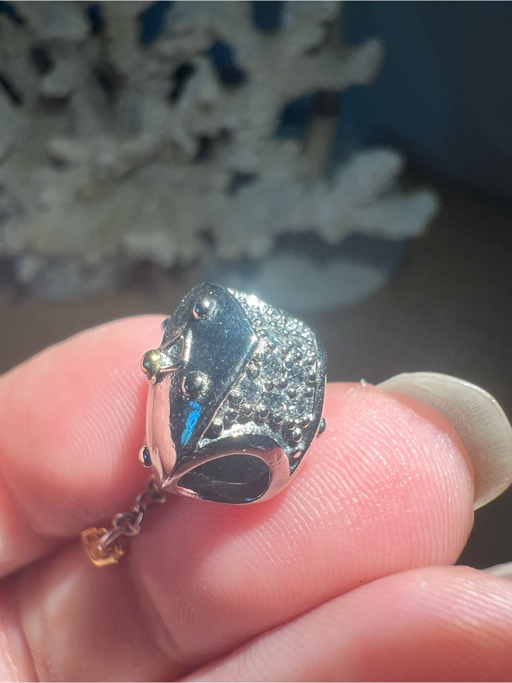 Two-Tone Heart Padlock & Key Charm - Picture 6 of 16